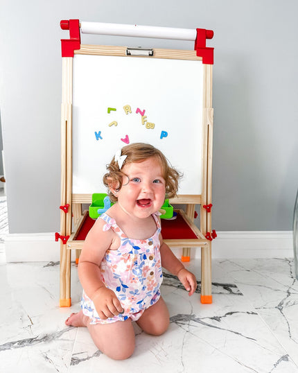 One Easel, Many Stages of Creativity