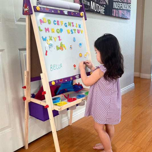 Unleash Creativity with the Joyooss 131 Purple Kid's Drawing Easel