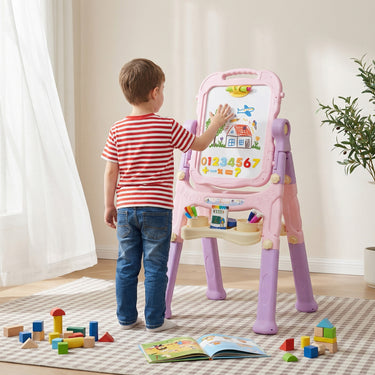 Joyooss Plastic Kid Easel 101 Purple&Pink