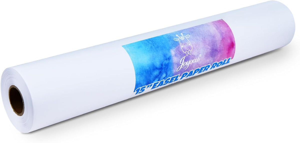 Joyooss Easel Paper Roll of Paper for Kids Art, 16 Inches by 82 Feet Easel Paper and Roll of Paper, Easel Paper Roll of Paper Roll for Kids, Art Paper Roll of White Paper Drawing Paper Roll for Kids