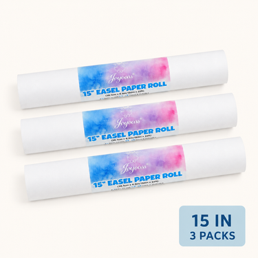 Joyooss Easel Paper Roll Refills – 15 Inch, 3 Rolls
