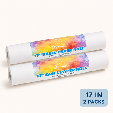 Joyooss Easel Paper Roll Refills – 17 Inch, 2 Rolls