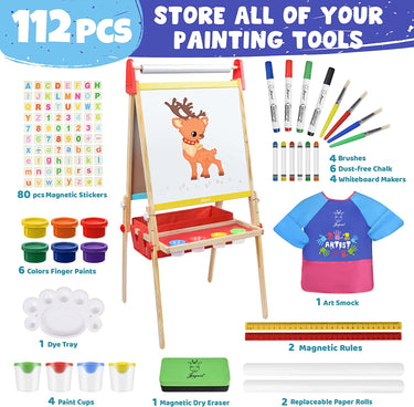 Wooden Kids Art Easel With Double-Sided 119